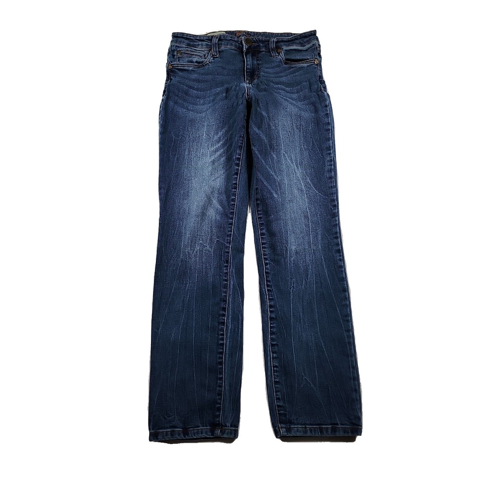 Kut From The Kloth Jeans Womens 2 W28 Catherine Boyfriend Straight Dark Mid Rise